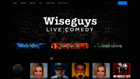What Wiseguyscomedy.com website looked like in 2020 (4 years ago)