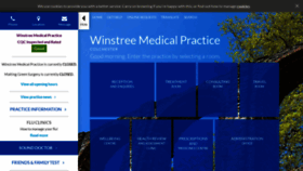 What Winstreemedicalpractice.co.uk website looked like in 2020 (4 years ago)