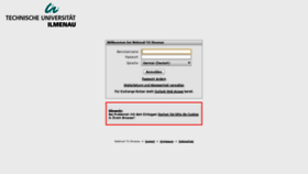 What Webmail.tu-ilmenau.de website looked like in 2020 (4 years ago)