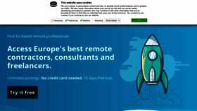 What Weremote.eu website looked like in 2020 (4 years ago)