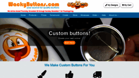 What Wackybuttons.com website looked like in 2020 (4 years ago)