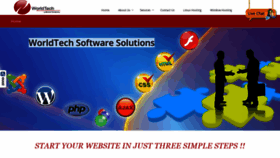 What Worldtechsofts.com website looked like in 2020 (4 years ago)