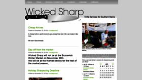 What Wickedsharpknives.com website looked like in 2020 (4 years ago)