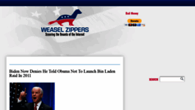 What Weaselzippers.us website looked like in 2020 (4 years ago)