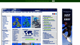 What Weatheronline.co.uk website looked like in 2020 (4 years ago)