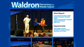 What Waldronschool.net website looked like in 2020 (4 years ago)