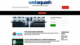 What Websquash.com website looked like in 2020 (4 years ago)