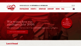 What Wienerwiesn.at website looked like in 2020 (4 years ago)