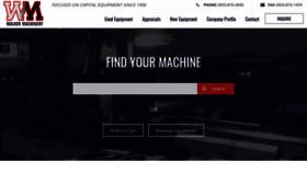 What Walkermachinery.com website looked like in 2020 (4 years ago)