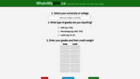 What Whatsmygpa.ca website looked like in 2020 (4 years ago)