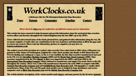 What Workclocks.co.uk website looked like in 2020 (4 years ago)