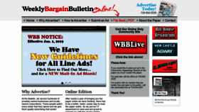 What Weeklybargainbulletin.com website looked like in 2020 (4 years ago)