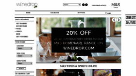 What Winedrop.com website looked like in 2020 (4 years ago)