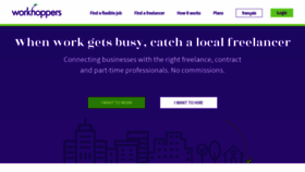What Workhoppers.com website looked like in 2020 (4 years ago)