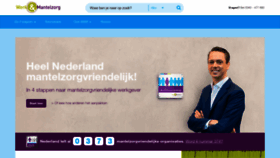 What Werkenmantelzorg.nl website looked like in 2020 (4 years ago)