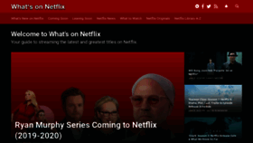 What Whats-on-netflix.com website looked like in 2020 (4 years ago)