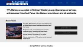 What Wtlmanpower.com.pg website looked like in 2020 (4 years ago)