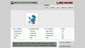 What Westchestertutoring.com website looked like in 2020 (4 years ago)