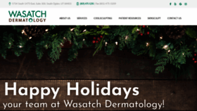 What Wasatchdermatology.com website looked like in 2020 (4 years ago)