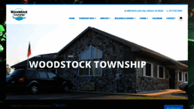 What Woodstocktownship.com website looked like in 2020 (4 years ago)