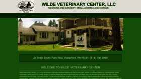 What Wildeveterinarycenter.com website looked like in 2020 (4 years ago)