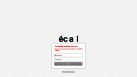 What Webmail.ecal.ch website looked like in 2020 (4 years ago)