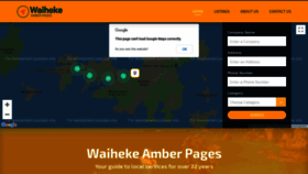 What Waihekeamberpages.co.nz website looked like in 2020 (4 years ago)