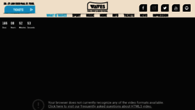 What Wavesfestival.nl website looked like in 2020 (4 years ago)