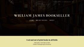 What Williamjamesbookseller.com website looked like in 2020 (4 years ago)