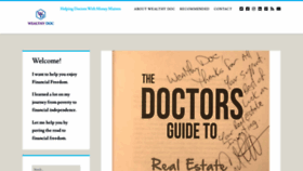 What Wealthydoc.org website looked like in 2020 (4 years ago)