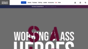 What Workingclassheroes.co.uk website looked like in 2020 (4 years ago)