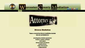 What Worcestercountymediation.com website looked like in 2020 (4 years ago)