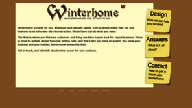 What Winterhome.net website looked like in 2020 (4 years ago)