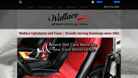 What Wallaceupholstery.com website looked like in 2020 (4 years ago)