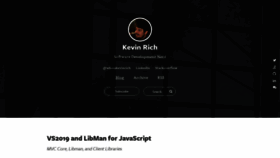 What Whoiskevinrich.com website looked like in 2020 (4 years ago)