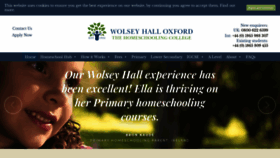 What Wolseyhalloxford.org.uk website looked like in 2020 (4 years ago)