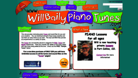 What Willbailypianotunes.com website looked like in 2020 (4 years ago)