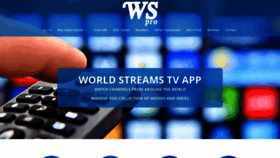 What Worldstreams.pro website looked like in 2020 (4 years ago)