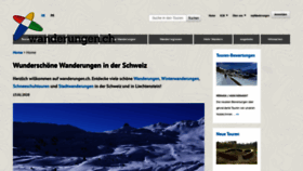 What Wanderungen.ch website looked like in 2020 (4 years ago)