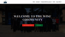 What Wise-community.org website looked like in 2020 (4 years ago)