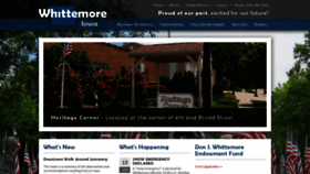 What Whittemoreiowa.com website looked like in 2020 (4 years ago)