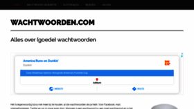 What Wachtwoorden.com website looked like in 2020 (4 years ago)