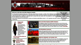 What Worcestershireregiment.com website looked like in 2020 (4 years ago)