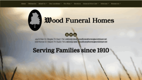 What Woodfuneralhomes.com website looked like in 2020 (4 years ago)
