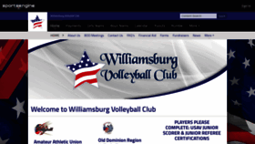 What Williamsburgvolleyball.com website looked like in 2020 (4 years ago)