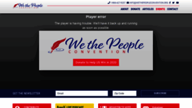 What Wethepeopleconvention.org website looked like in 2020 (4 years ago)