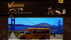 What Wag-topia.com website looked like in 2020 (4 years ago)