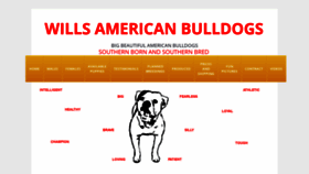 What Willsamericanbulldogs.com website looked like in 2020 (4 years ago)
