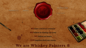 What Whiskeypainters.com website looked like in 2020 (4 years ago)