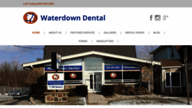 What Waterdowndental.com website looked like in 2020 (4 years ago)